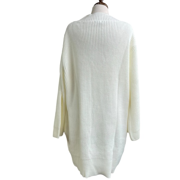 Topshop NWOT oversized knit Vneck mini sweater dress medium 8-10 - Picture 5 of 11